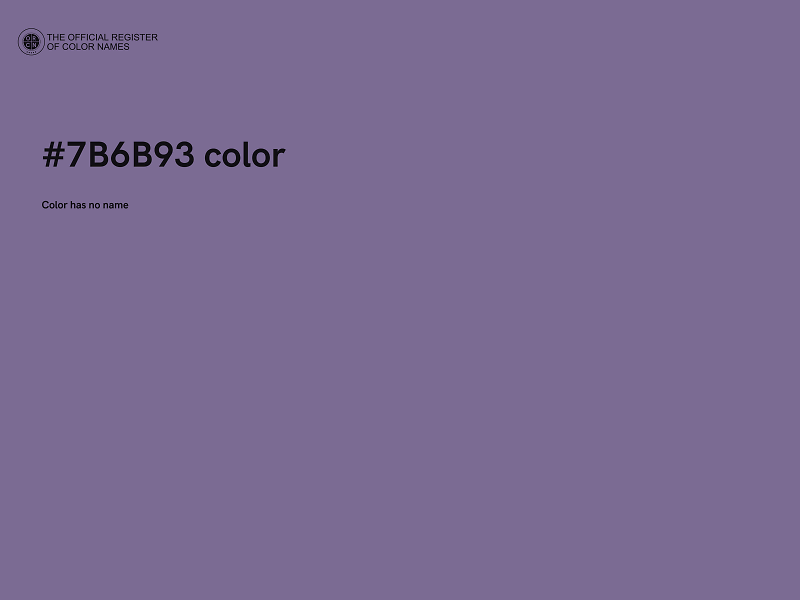 #7B6B93 color image