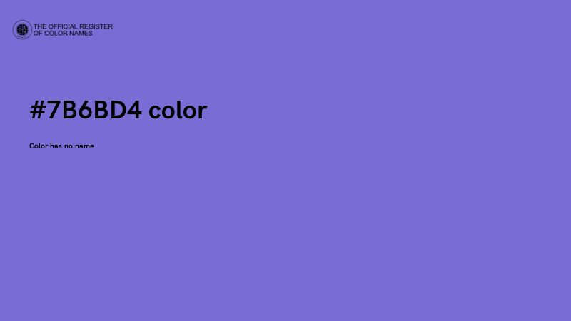 #7B6BD4 color image