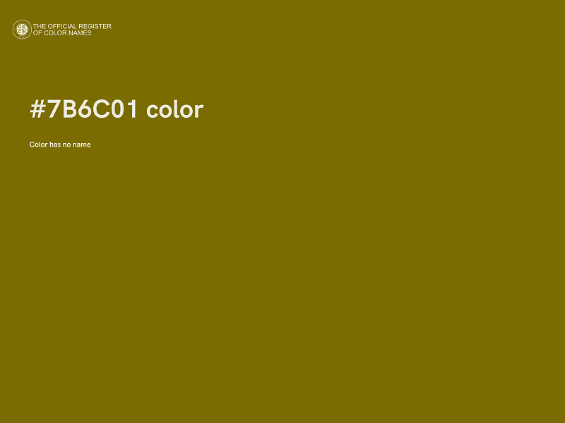 #7B6C01 color image
