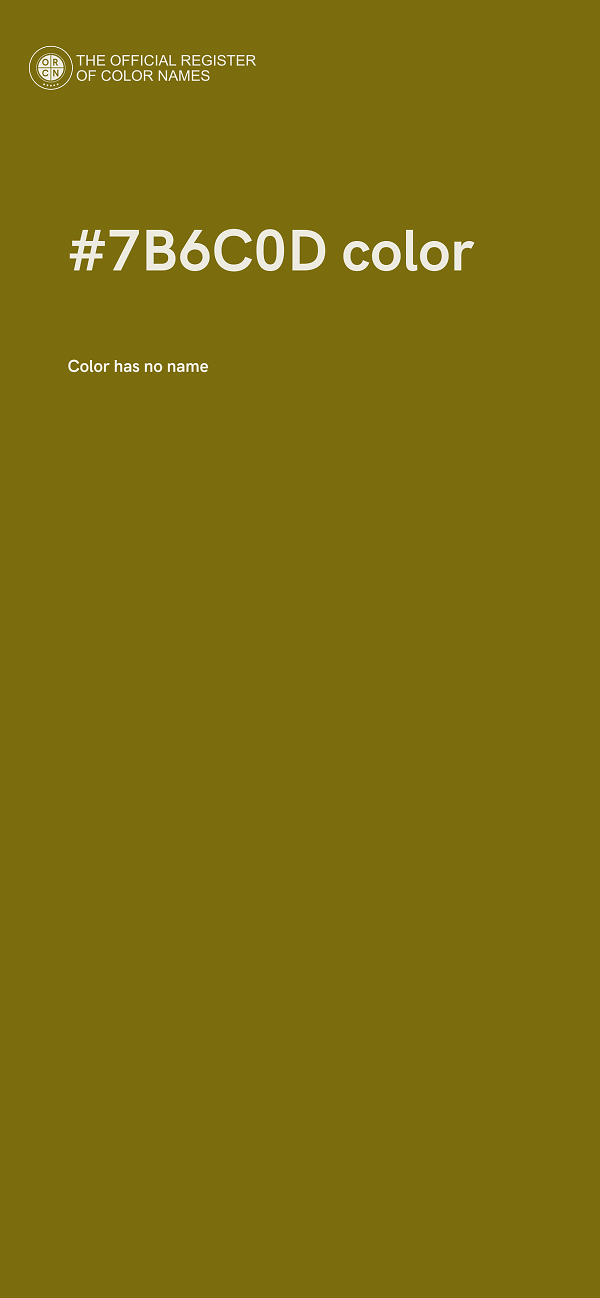 #7B6C0D color image