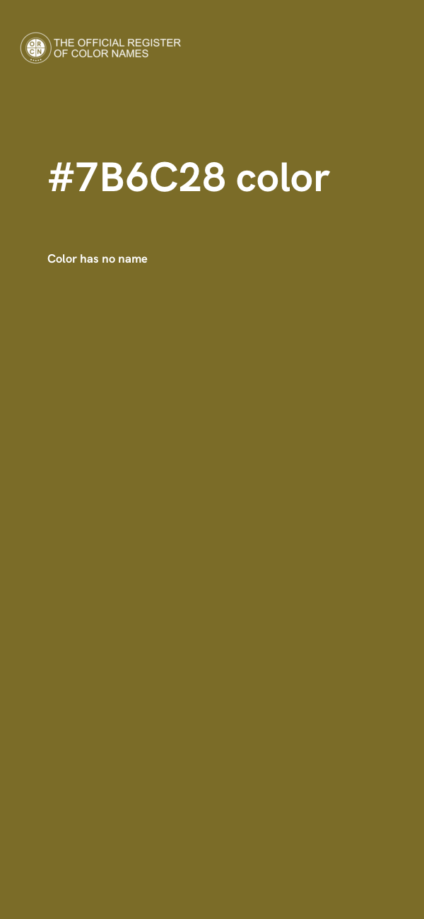 #7B6C28 color image