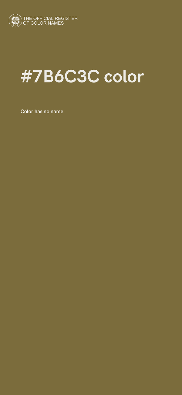 #7B6C3C color image
