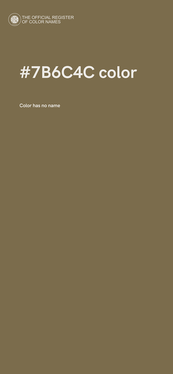 #7B6C4C color image
