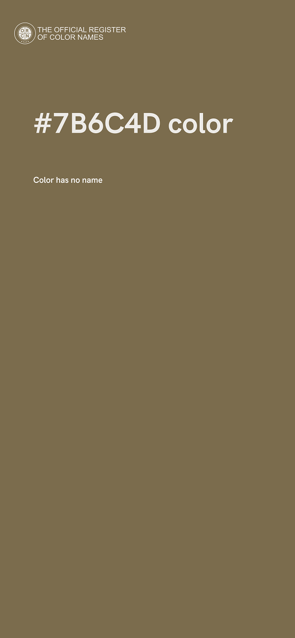 #7B6C4D color image