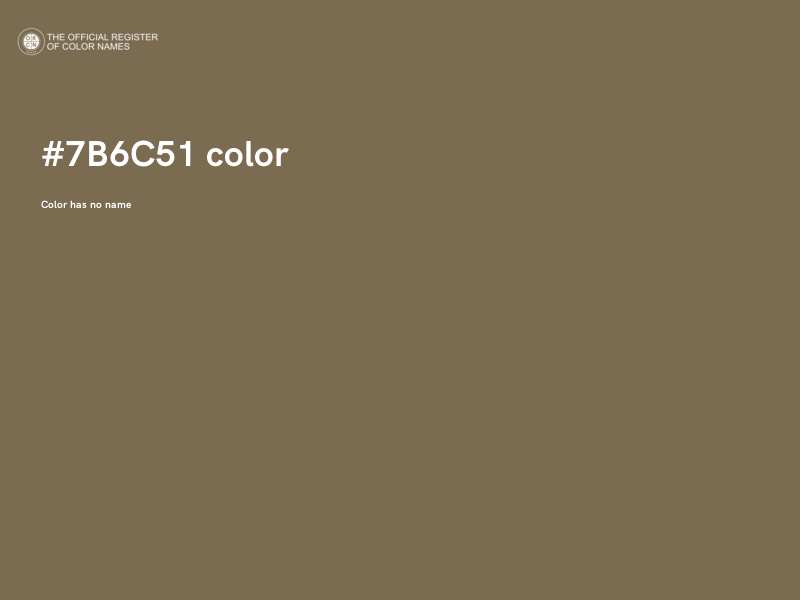 #7B6C51 color image