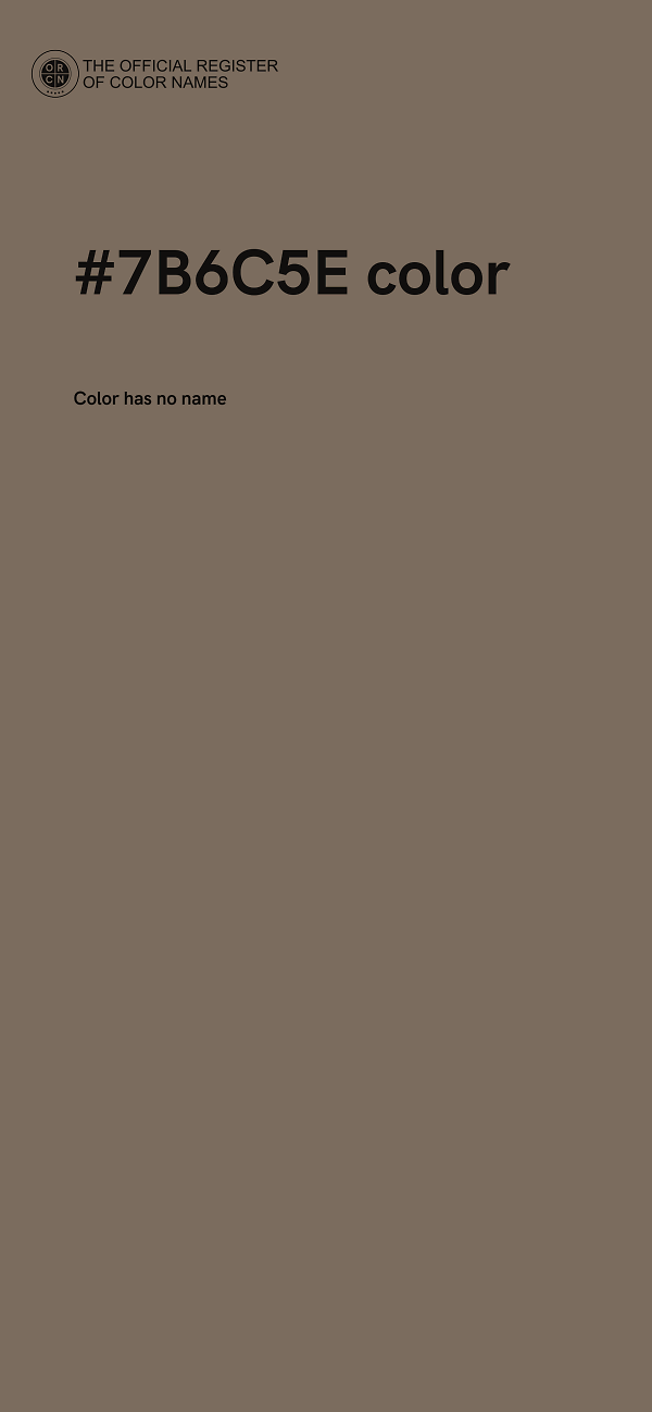 #7B6C5E color image