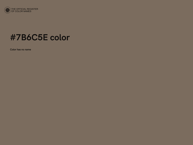 #7B6C5E color image