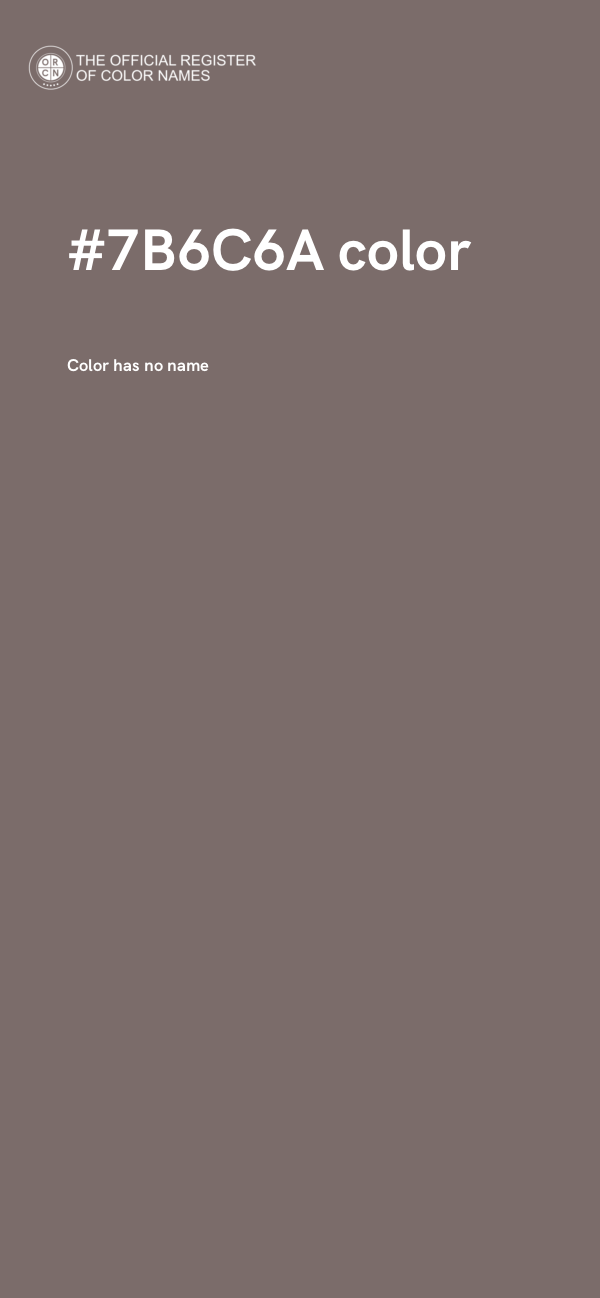 #7B6C6A color image