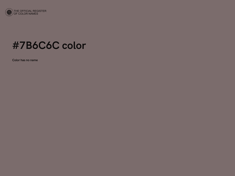 #7B6C6C color image