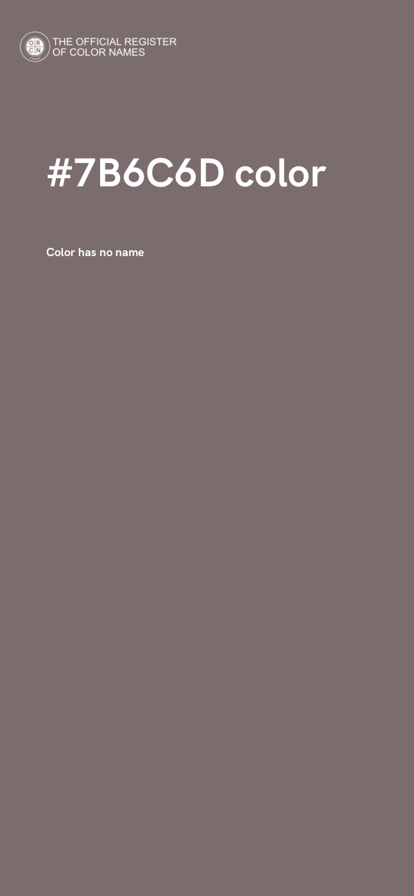 #7B6C6D color image