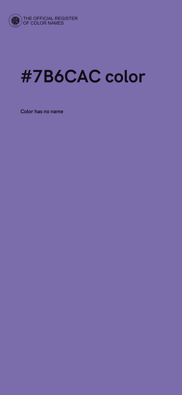 #7B6CAC color image
