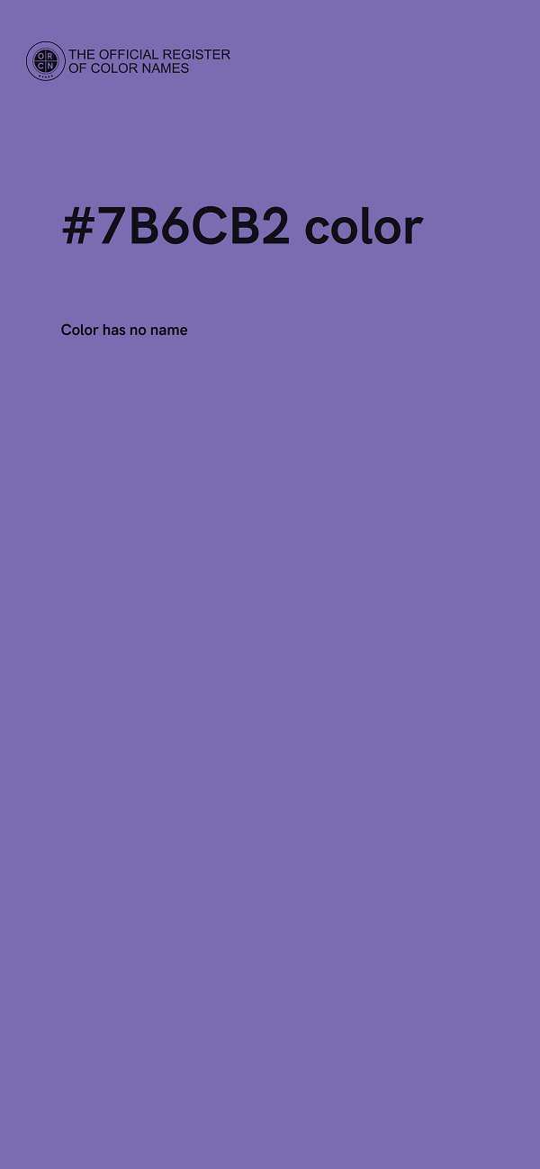#7B6CB2 color image
