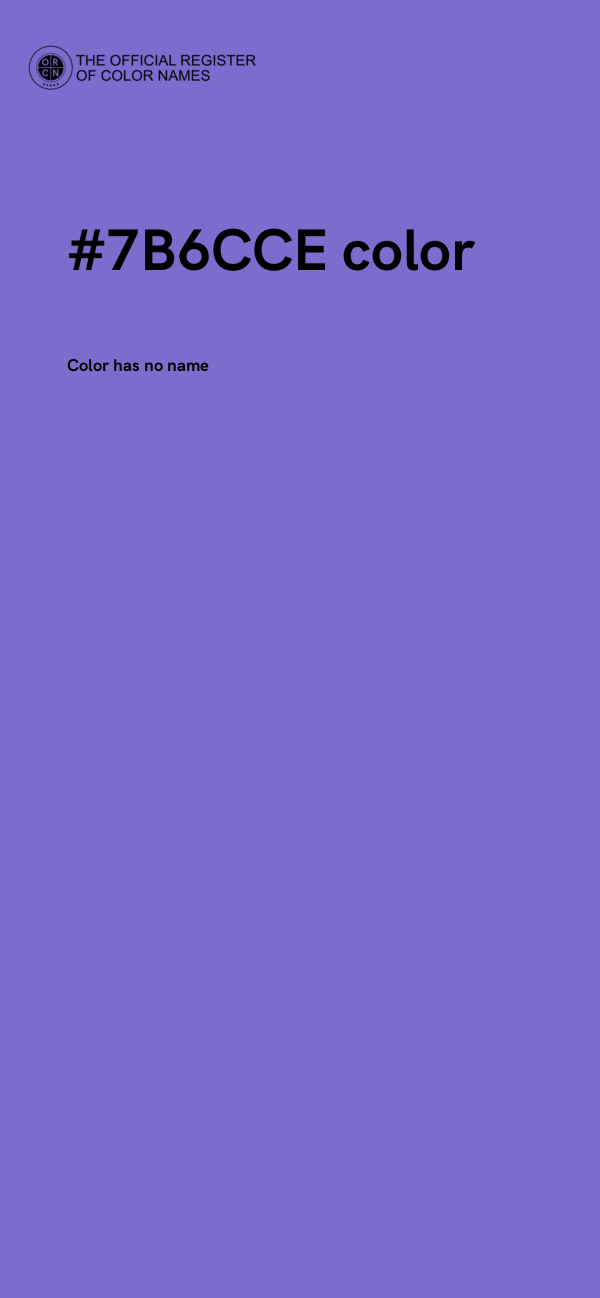 #7B6CCE color image