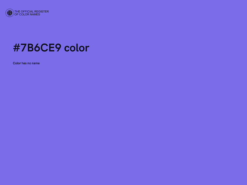 #7B6CE9 color image