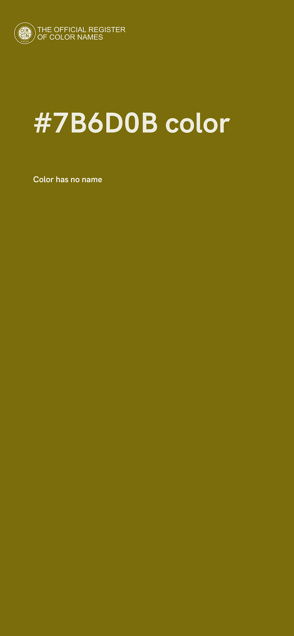 #7B6D0B color image