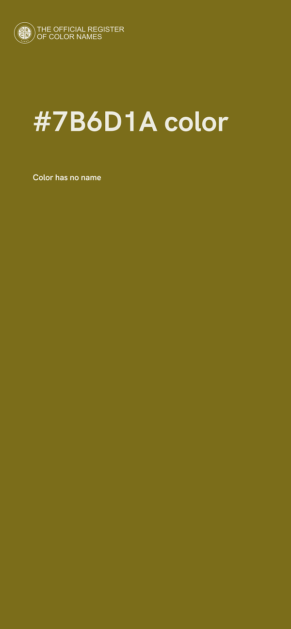 #7B6D1A color image