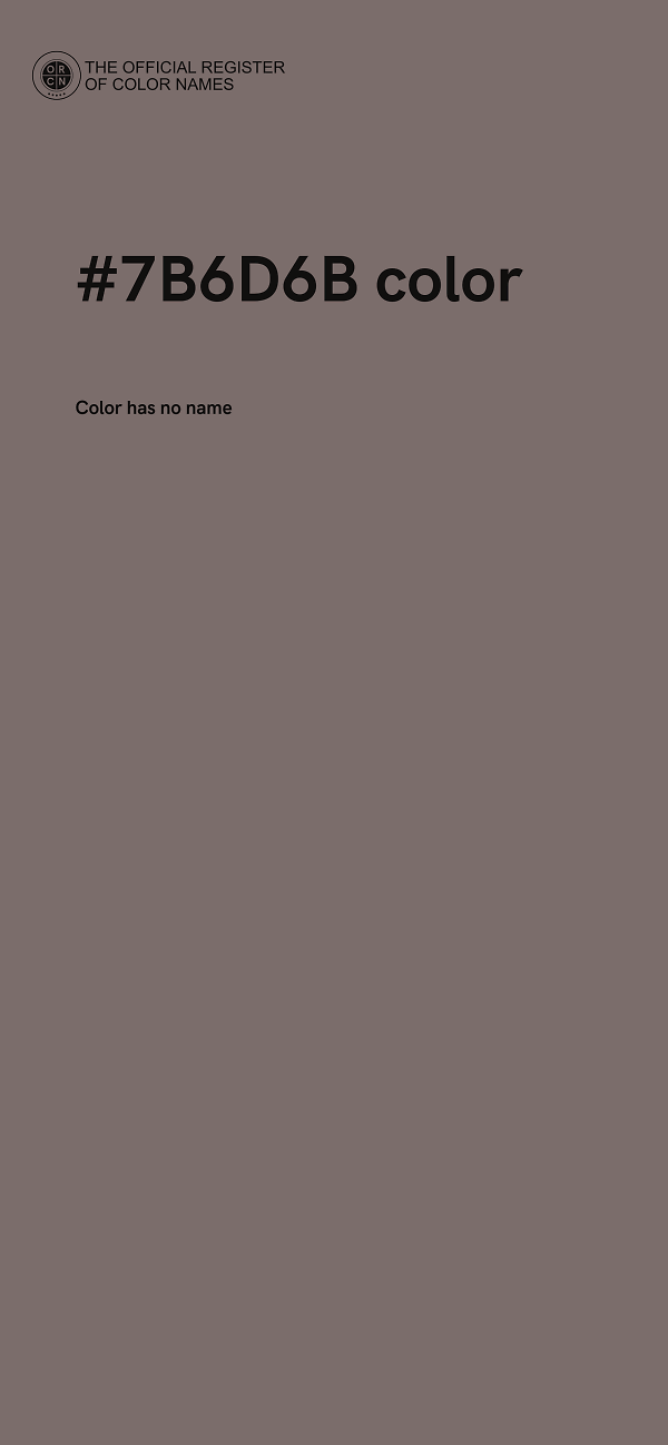 #7B6D6B color image