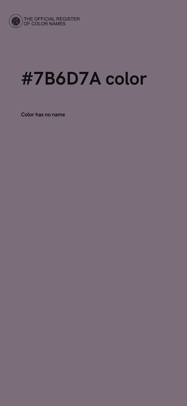 #7B6D7A color image