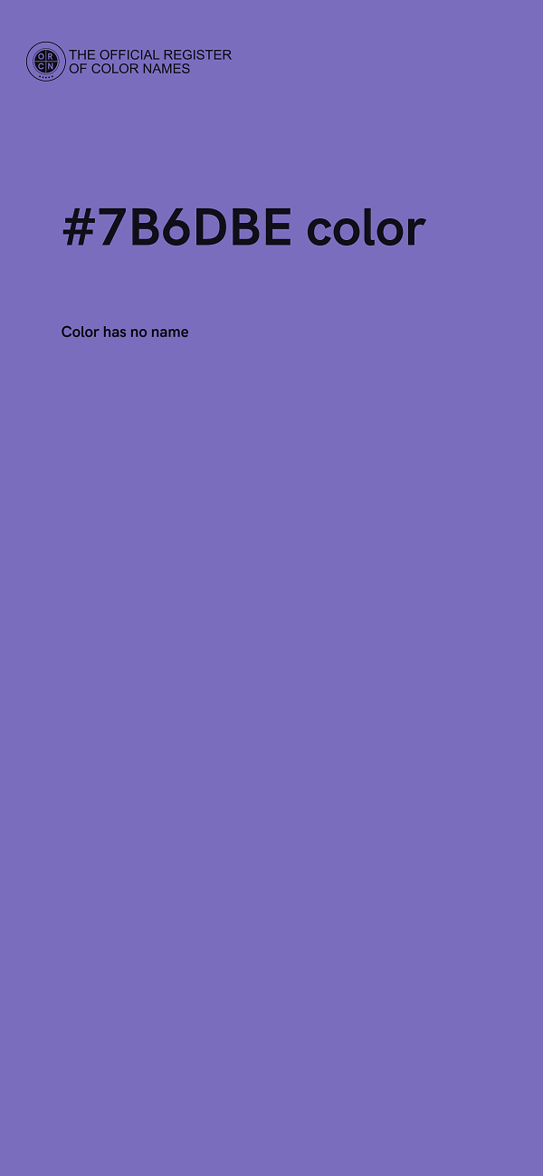 #7B6DBE color image