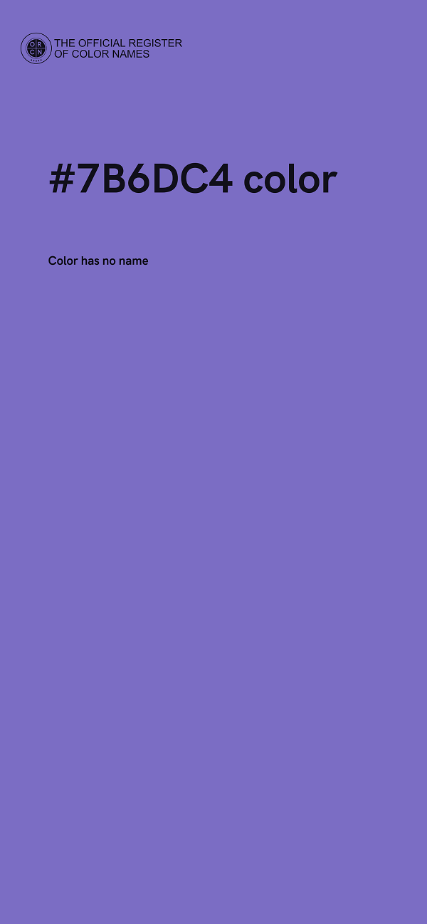 #7B6DC4 color image