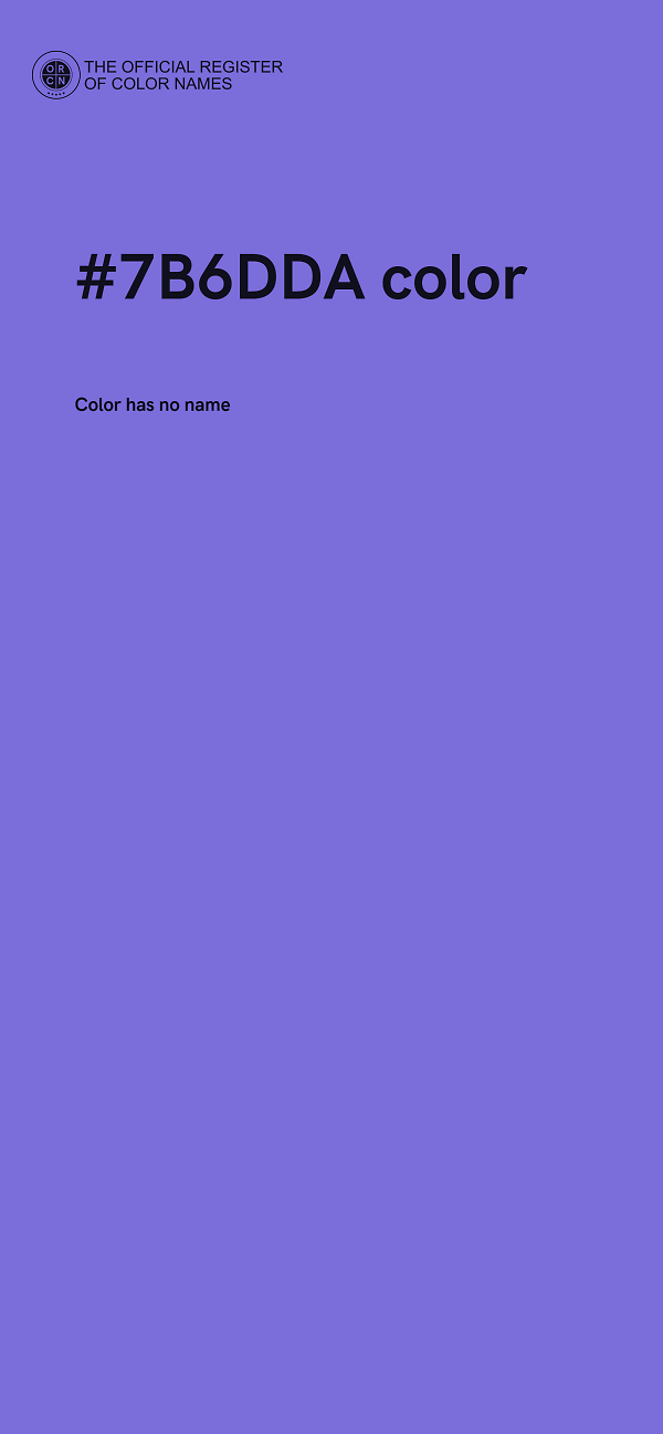 #7B6DDA color image