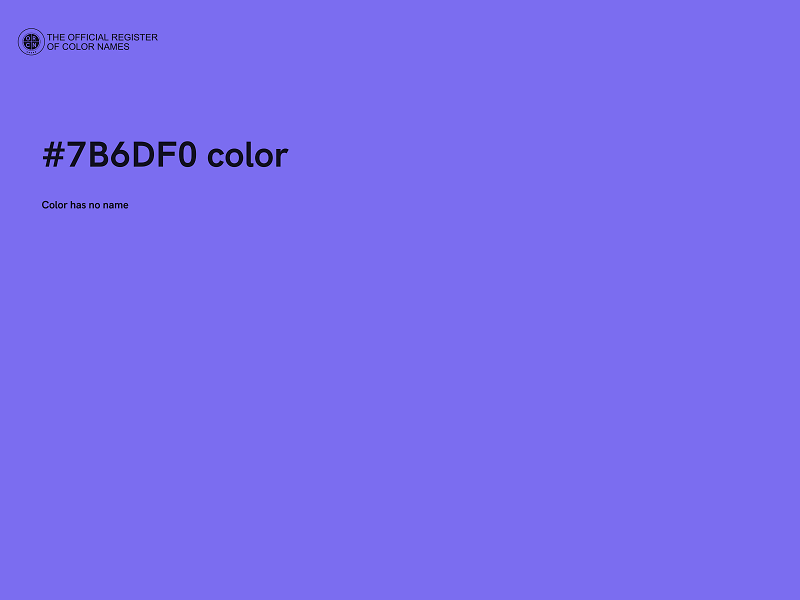 #7B6DF0 color image
