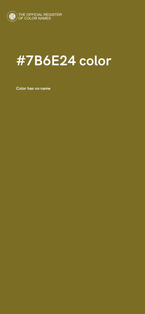 #7B6E24 color image