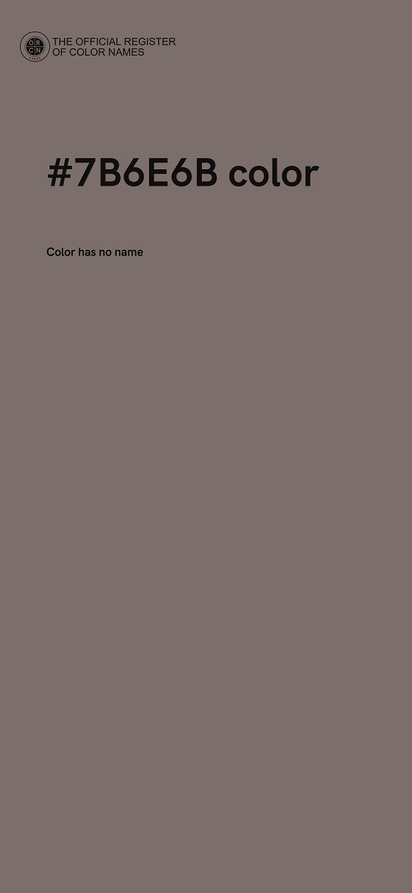 #7B6E6B color image
