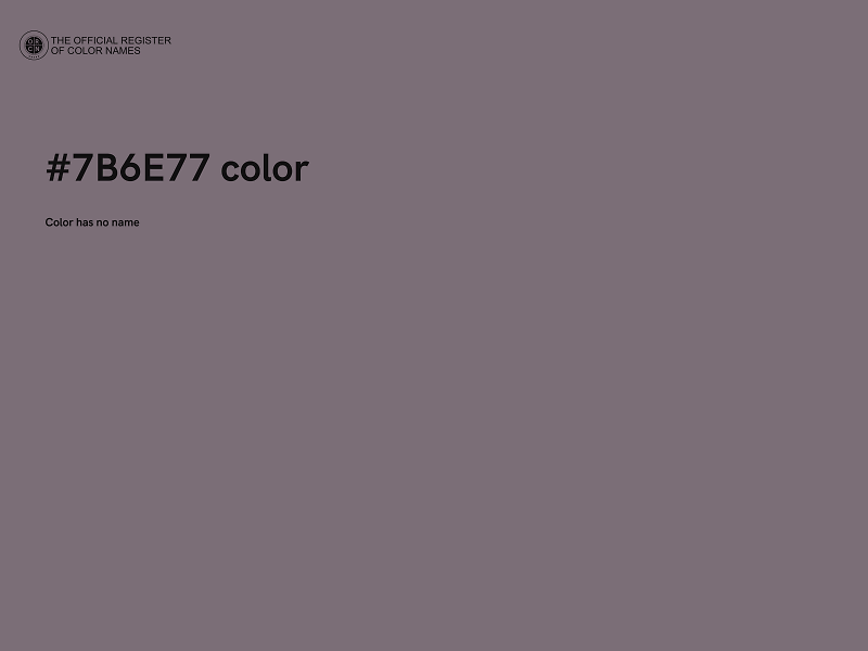 #7B6E77 color image