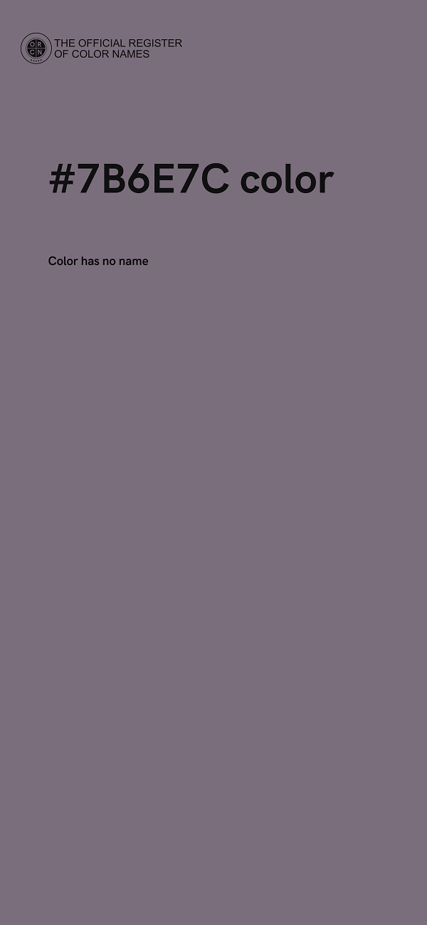 #7B6E7C color image