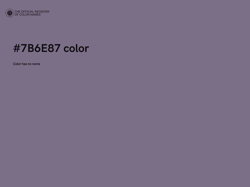 #7B6E87 color image