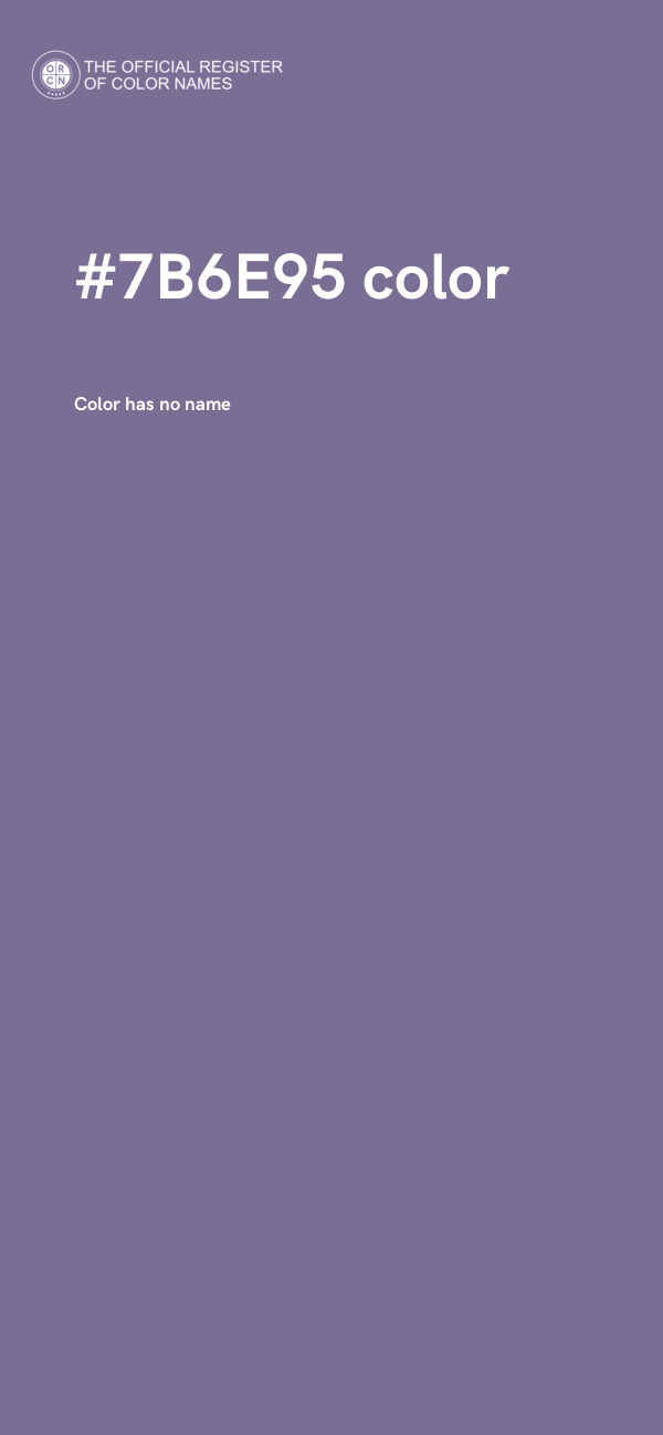 #7B6E95 color image