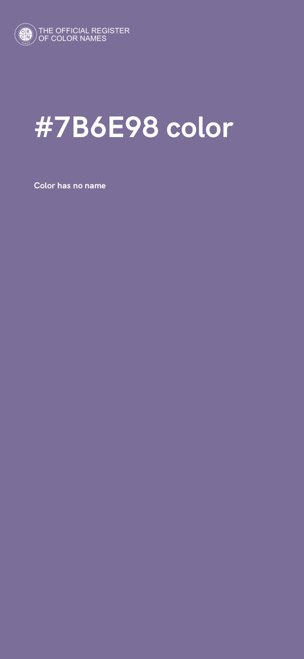 #7B6E98 color image