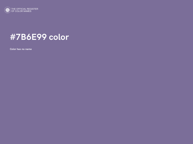 #7B6E99 color image