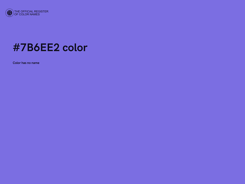 #7B6EE2 color image