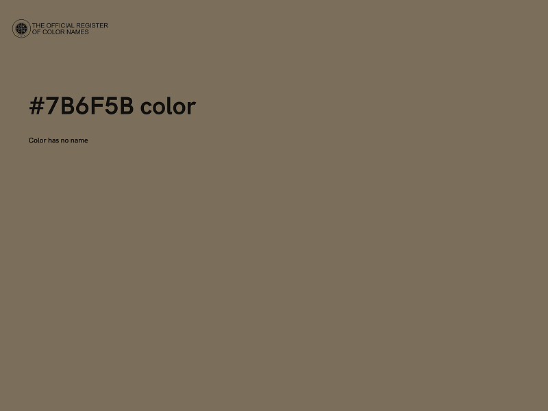 #7B6F5B color image