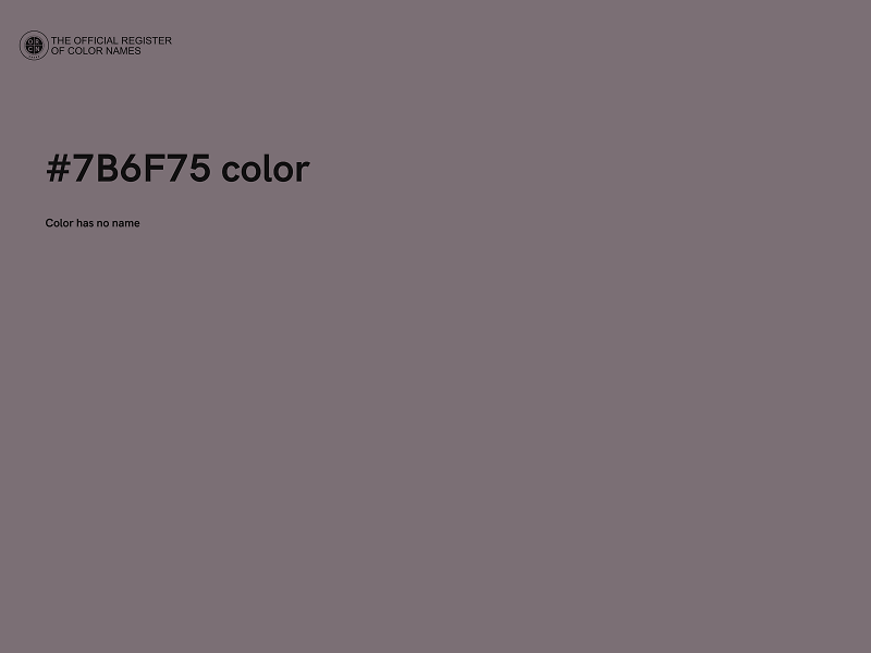 #7B6F75 color image