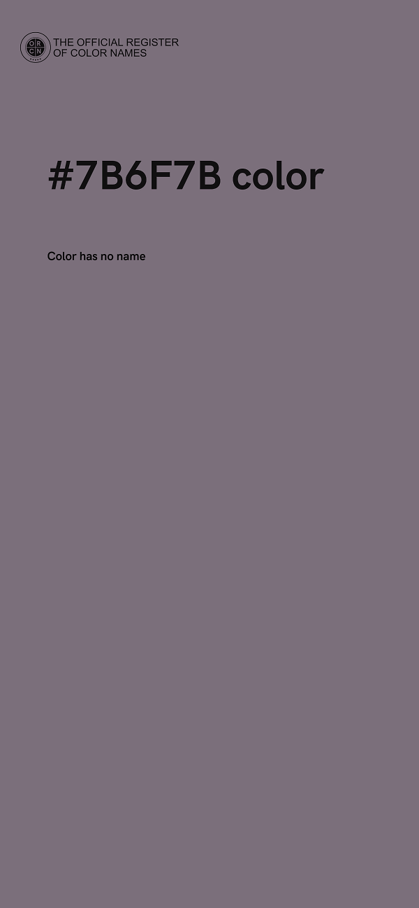 #7B6F7B color image
