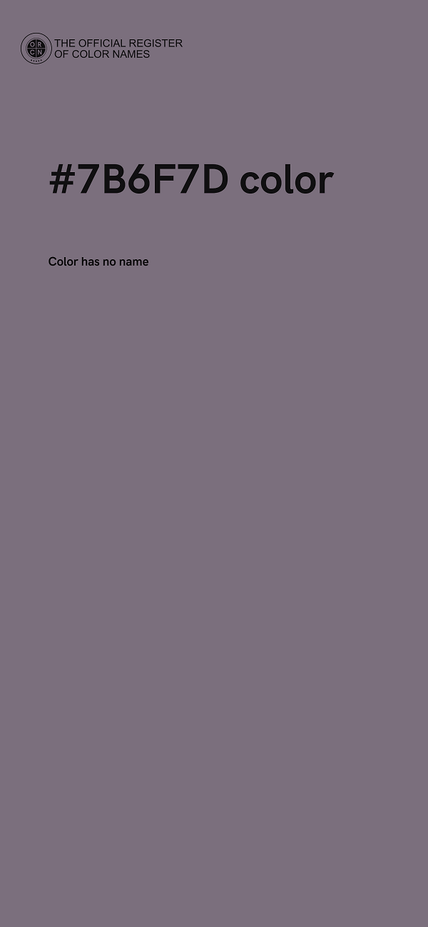 #7B6F7D color image