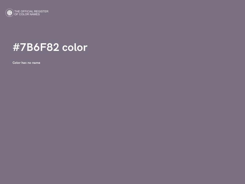 #7B6F82 color image