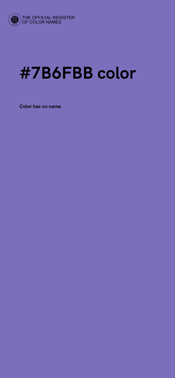 #7B6FBB color image