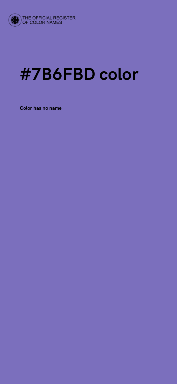 #7B6FBD color image