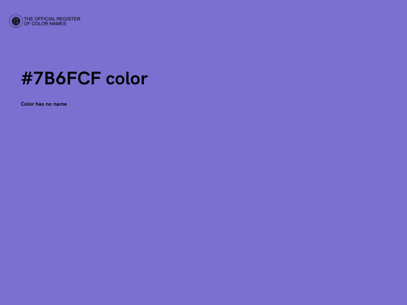 #7B6FCF color image