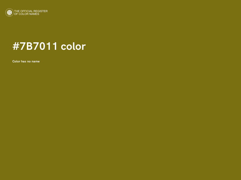 #7B7011 color image