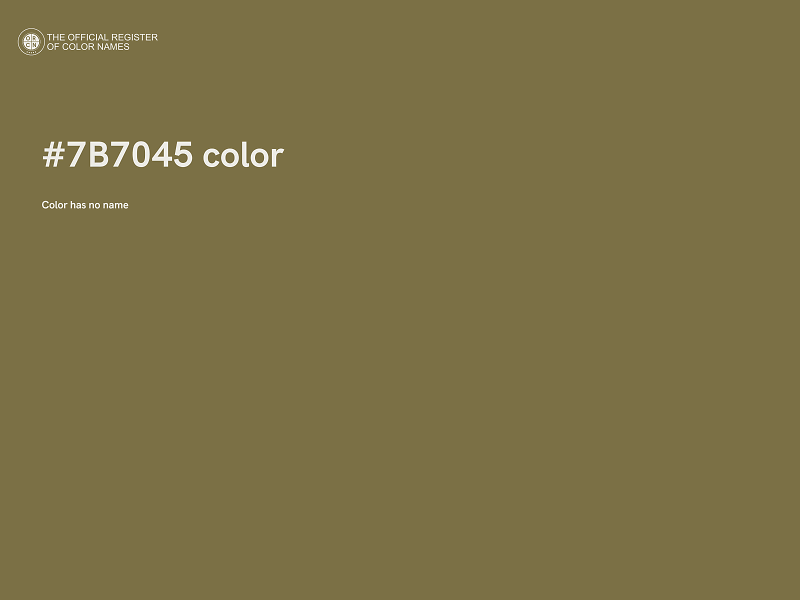 #7B7045 color image