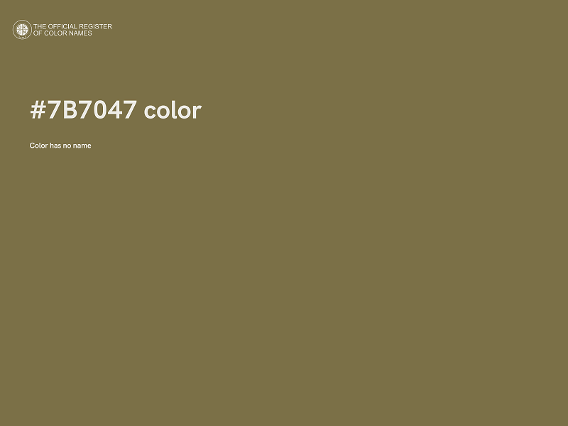 #7B7047 color image