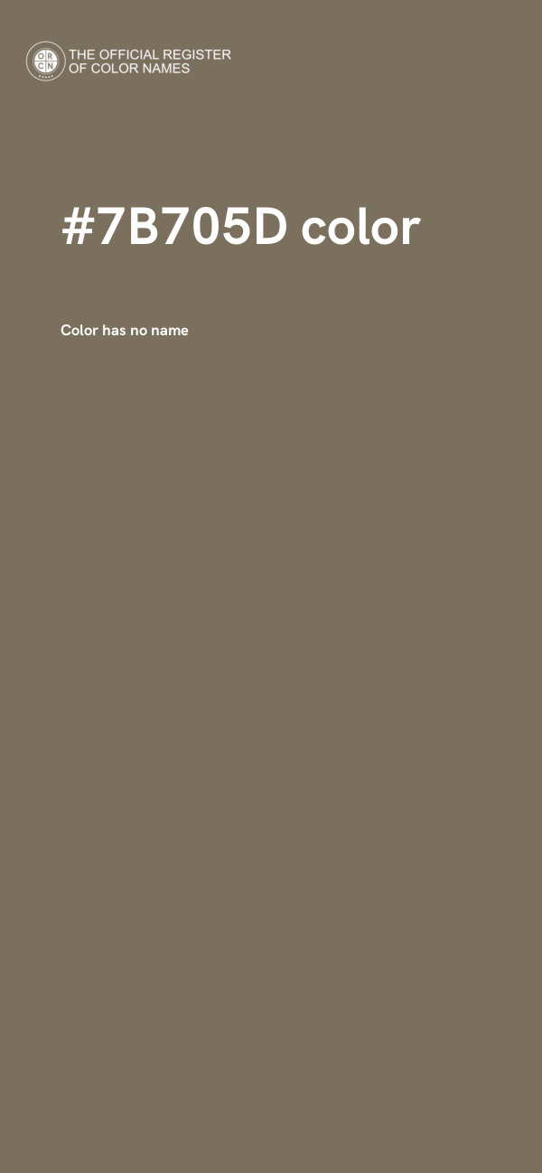 #7B705D color image
