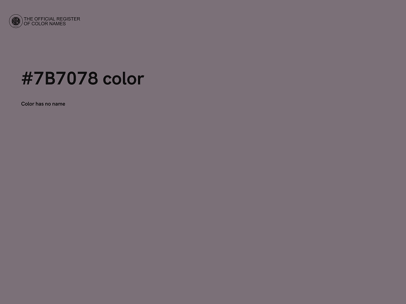 #7B7078 color image