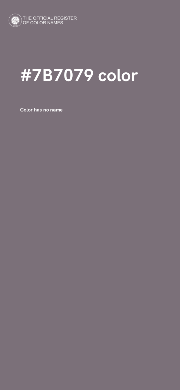 #7B7079 color image