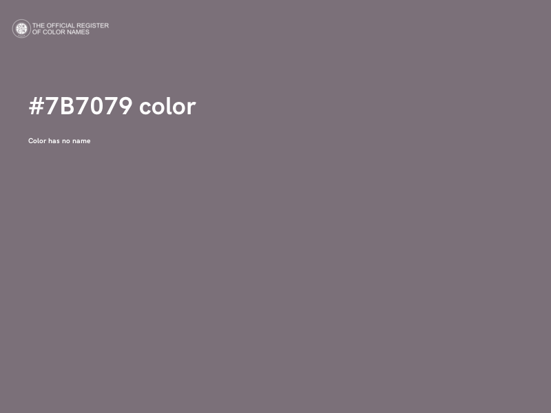 #7B7079 color image